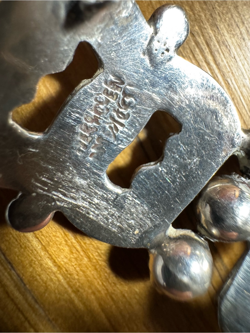 Taxco Silver Linked Knot Bracelet - Picture 4 of 7